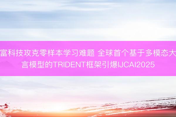 奇富科技攻克零样本学习难题 全球首个基于多模态大语言模型的TRIDENT框架引爆IJCAI2025
