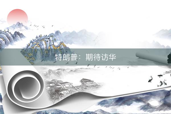 特朗普：期待访华