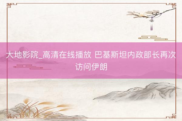 大地影院_高清在线播放 巴基斯坦内政部长再次访问伊朗