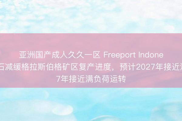 亚洲国产成人久久一区 Freeport Indonesia：湿矿石减缓格拉斯伯格矿区复产进度，预计2027年接近满负荷运转