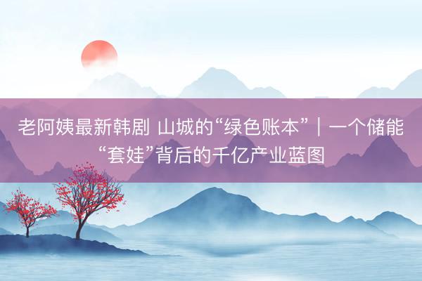 老阿姨最新韩剧 山城的“绿色账本”｜一个储能“套娃”背后的千亿产业蓝图